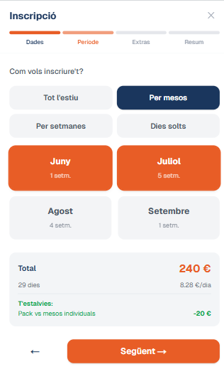 Formulario de inscripciones online: adiós al papeleo y al caos por WhatsApp - captura 2
